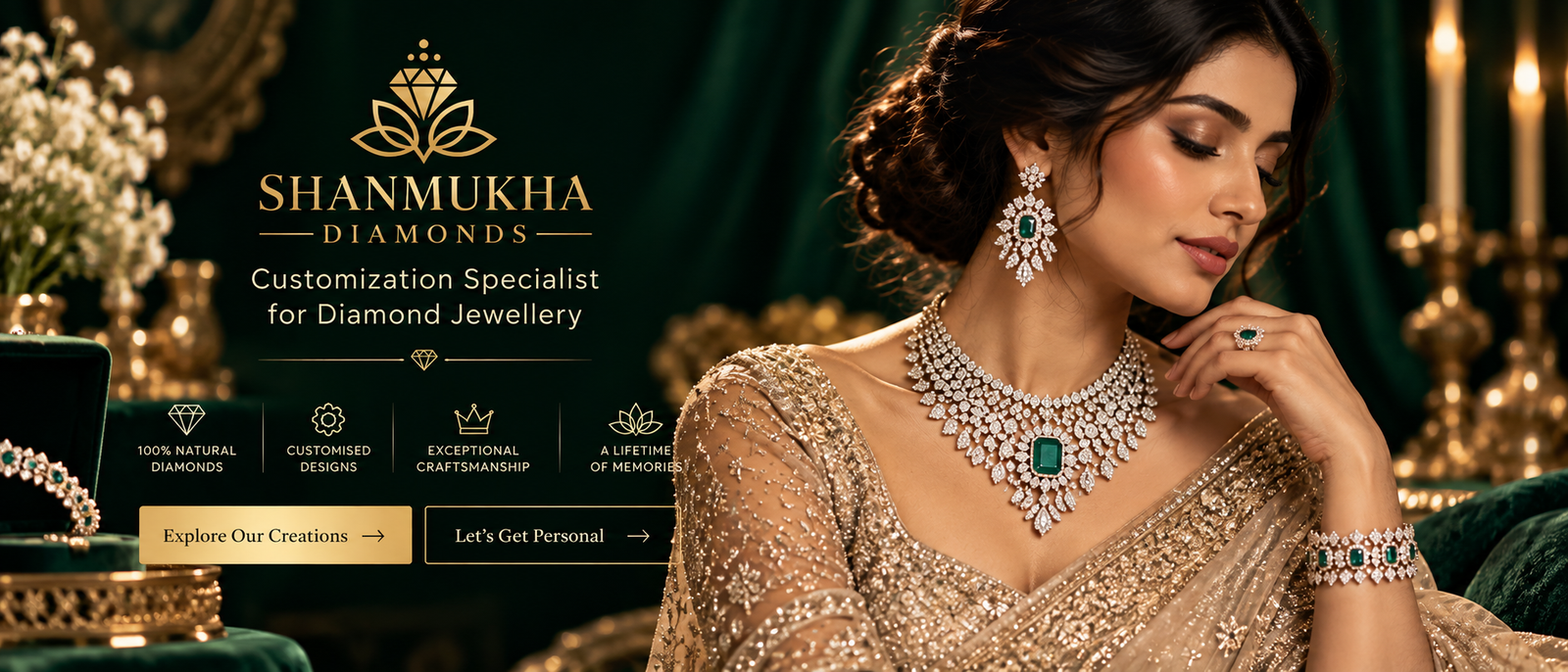 Shanmukha Diamonds - 100 Percent Natural Diamonds and Customised Jewellery